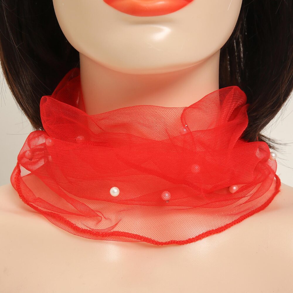 Mesh neck protection fashionable lightweight breathable scarf - Image 9