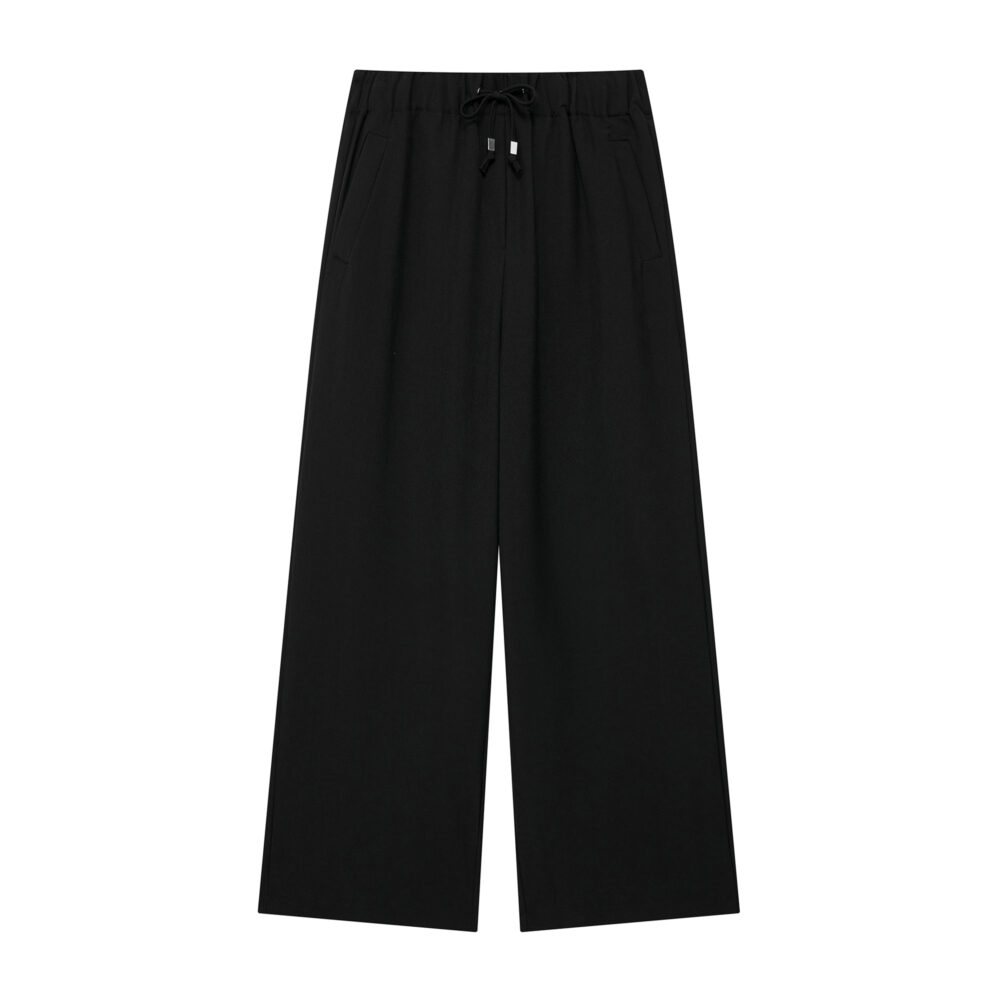 Women Clothing Summer All Match Stretch Waist Casual Wide Leg Pants - Image 5