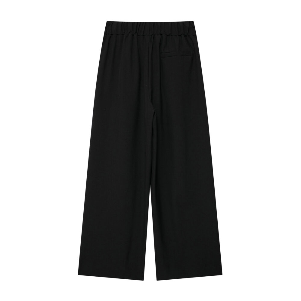 Women Clothing Summer All Match Stretch Waist Casual Wide Leg Pants - Image 6