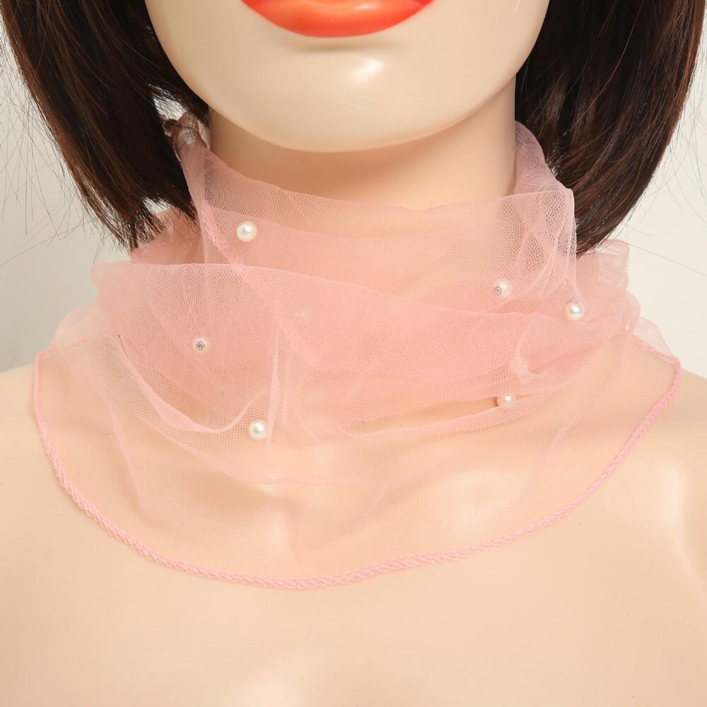 Mesh neck protection fashionable lightweight breathable scarf - Image 2