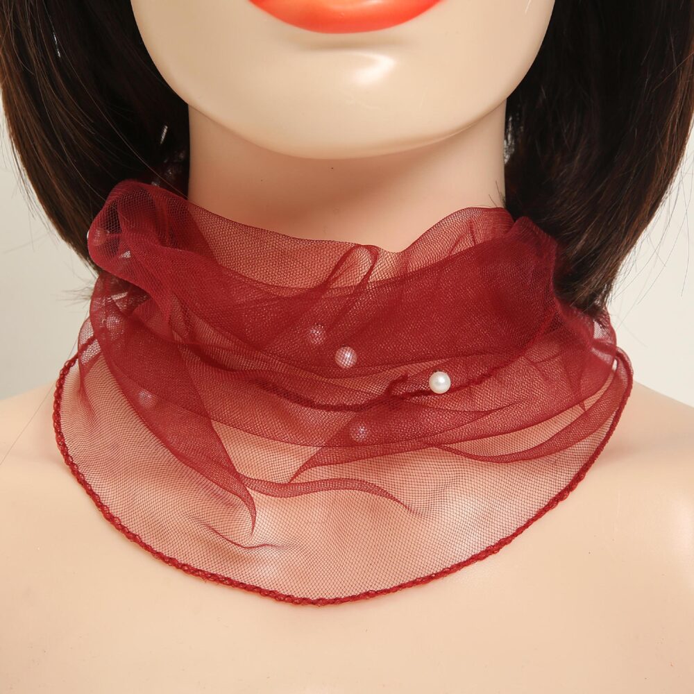 Mesh neck protection fashionable lightweight breathable scarf - Image 10