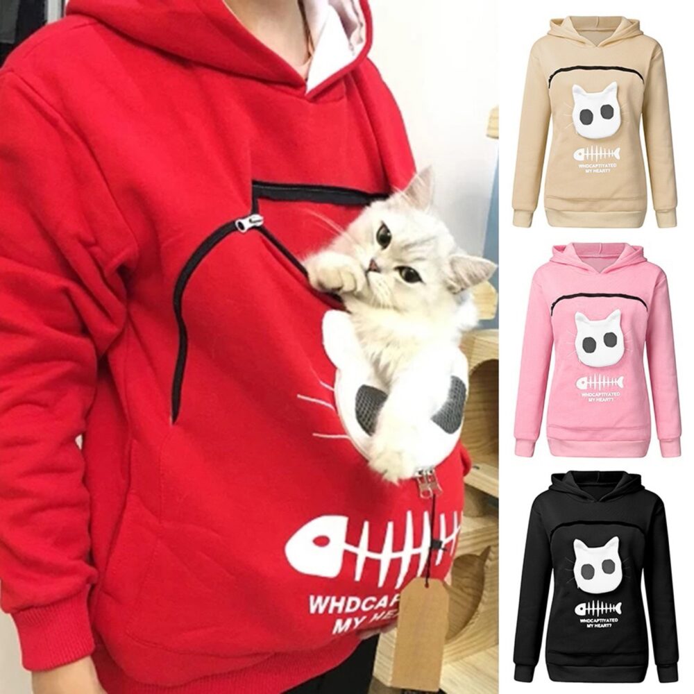 Women's Pocket Cat Sweater Cat Nest Top - Image 9