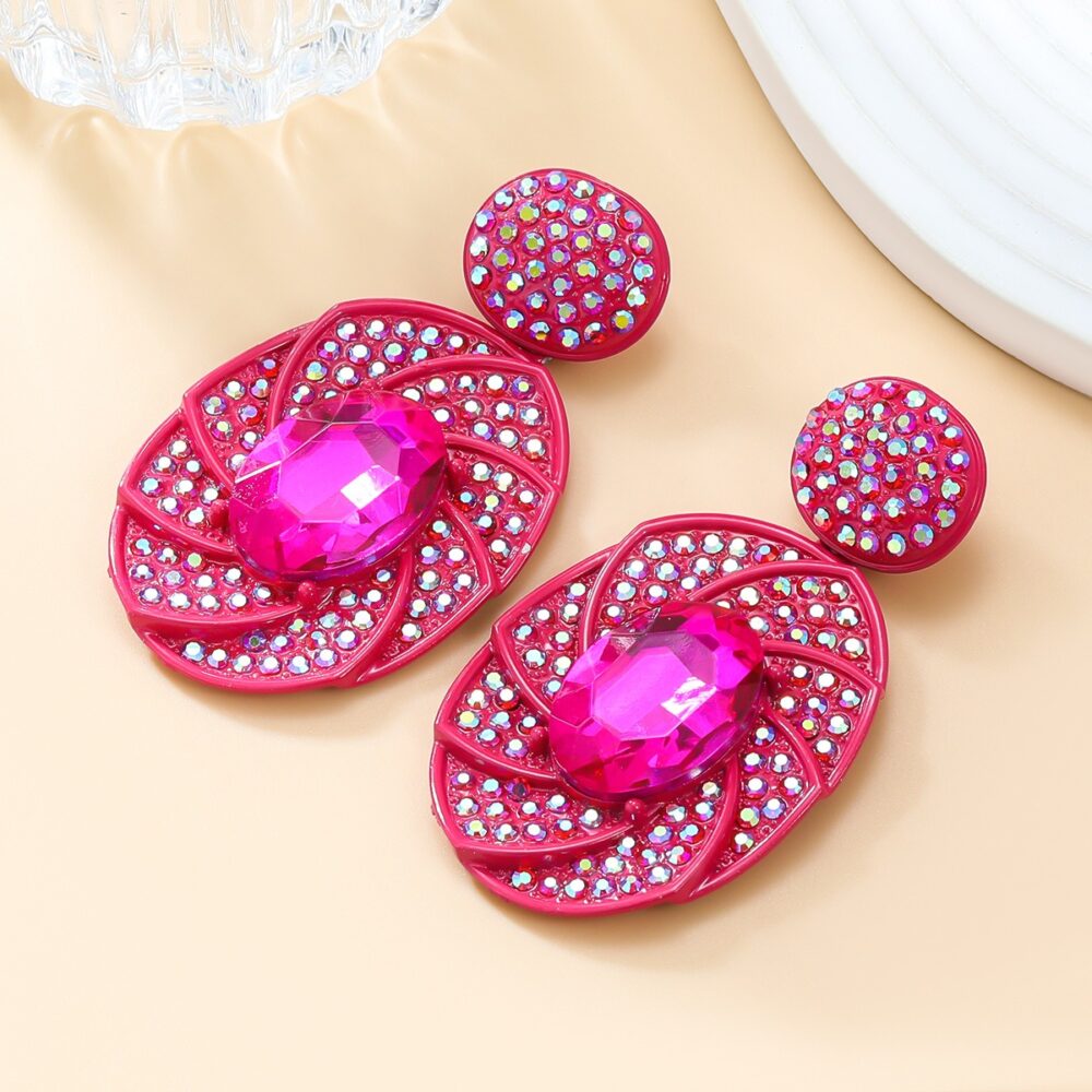 Party accessories spiral light luxury earrings - Image 7