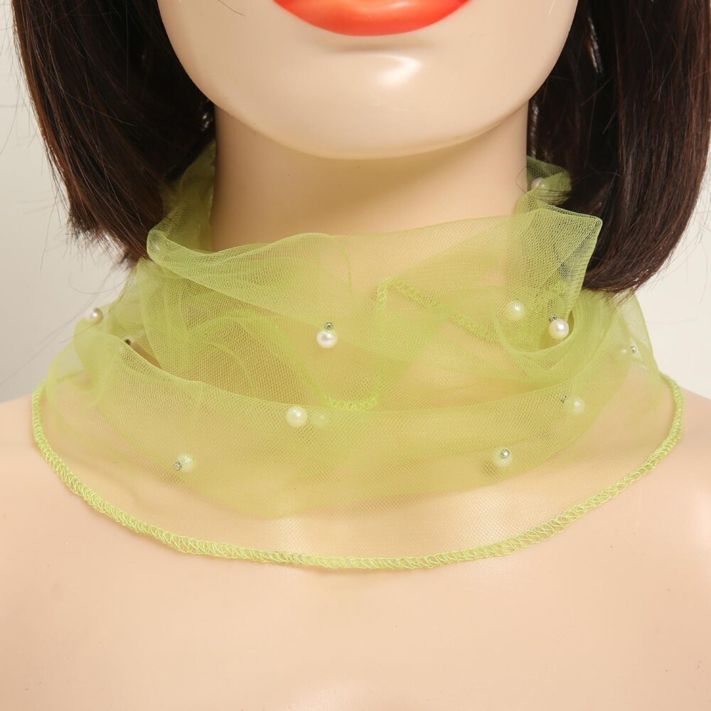 Mesh neck protection fashionable lightweight breathable scarf - Image 6