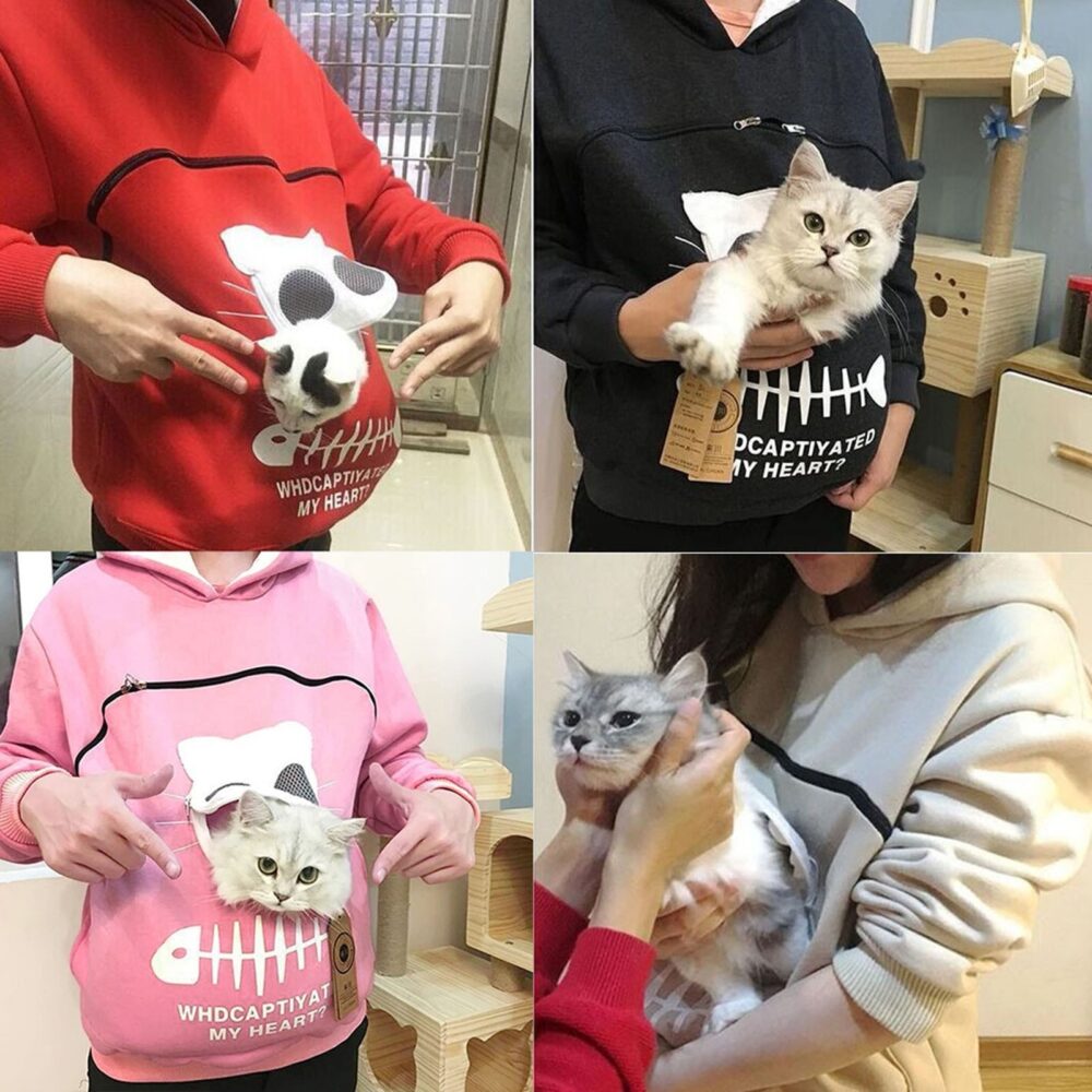 Women's Pocket Cat Sweater Cat Nest Top - Image 8