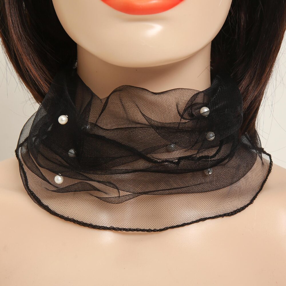 Mesh neck protection fashionable lightweight breathable scarf - Image 7