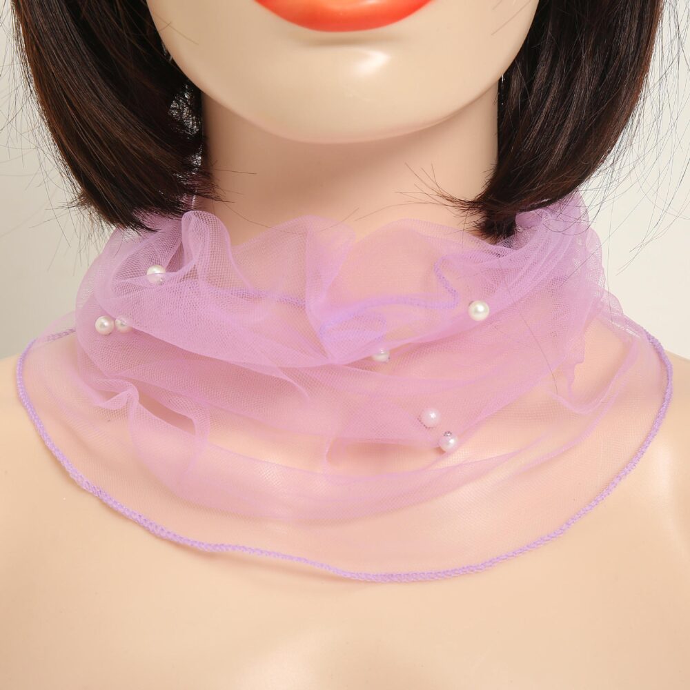 Mesh neck protection fashionable lightweight breathable scarf