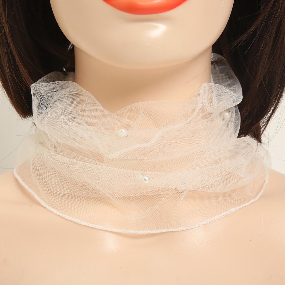 Mesh neck protection fashionable lightweight breathable scarf - Image 12