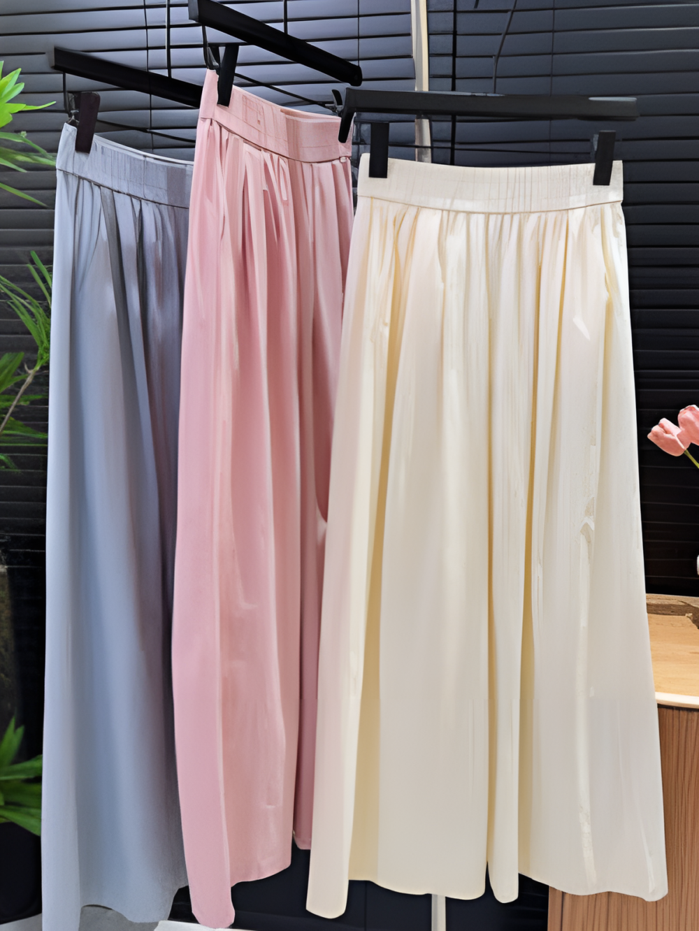 Pants Women Summer Thin Summer High Waist Loose Drooping Cropped Casual Loose Wide Leg Pants