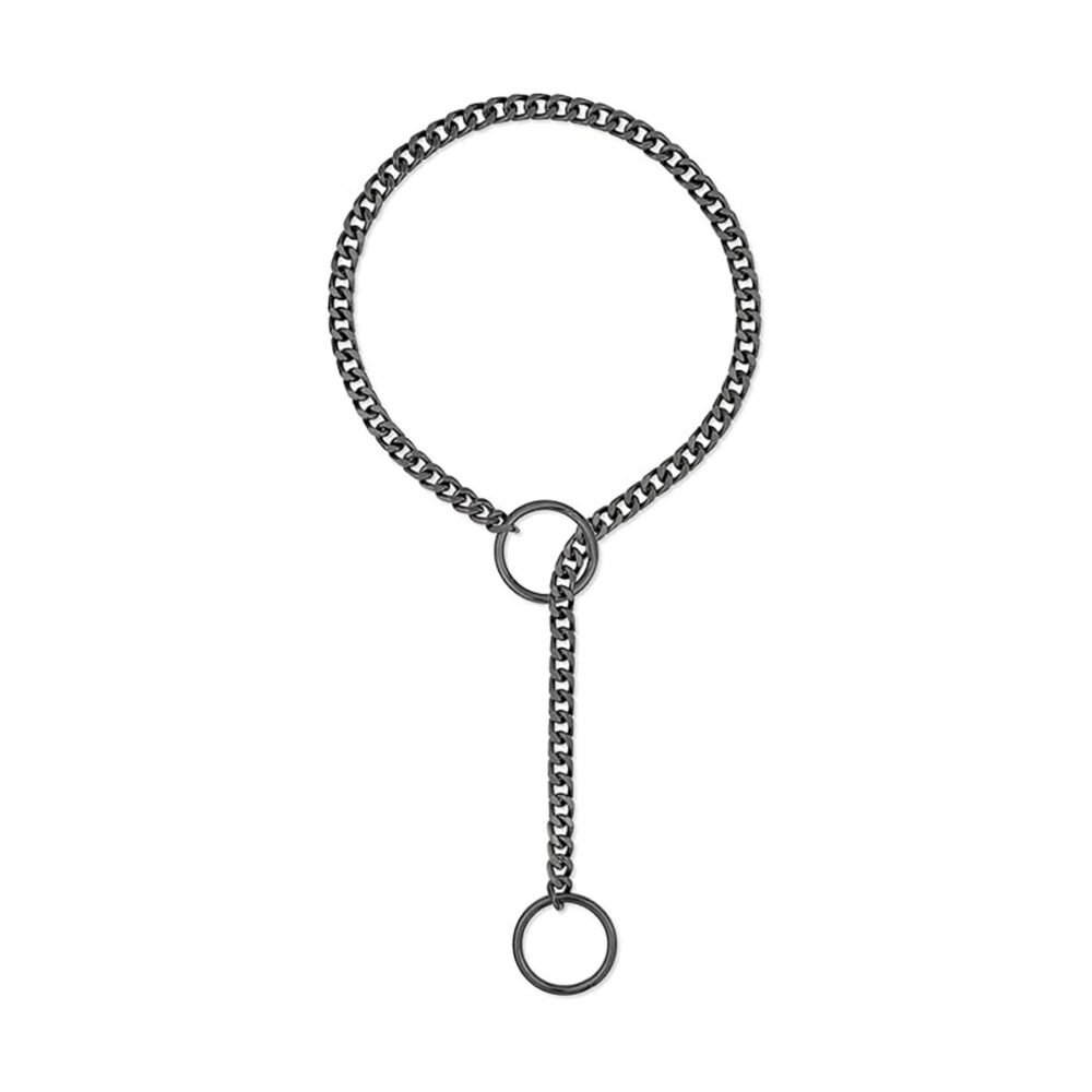 Stainless Steel Lariat Heart Necklace Personality Heavy Ring Cuban Long Chain Punk Rock Slipchain Choker Collar For Women Men - Image 2