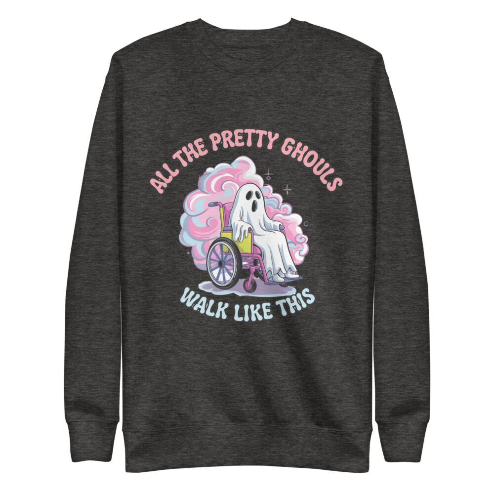 Spooky Season Sweatshirt - All the Pretty Ghouls Walk Like This - Halloween Apparel - Image 3