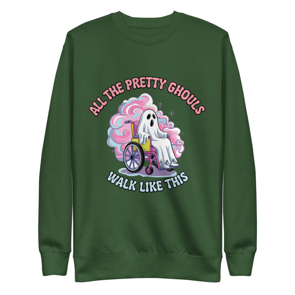 Spooky Season Sweatshirt - All the Pretty Ghouls Walk Like This - Halloween Apparel - Image 6