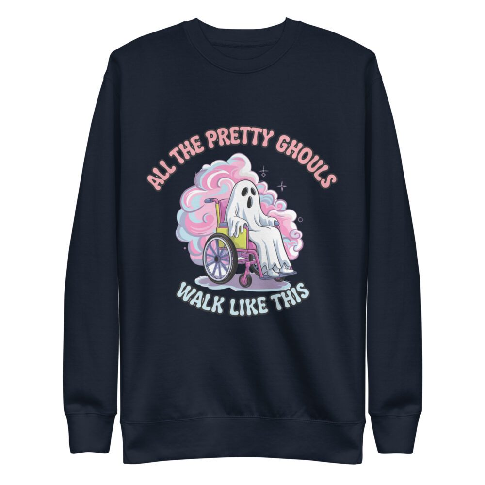 Spooky Season Sweatshirt - All the Pretty Ghouls Walk Like This - Halloween Apparel - Image 2