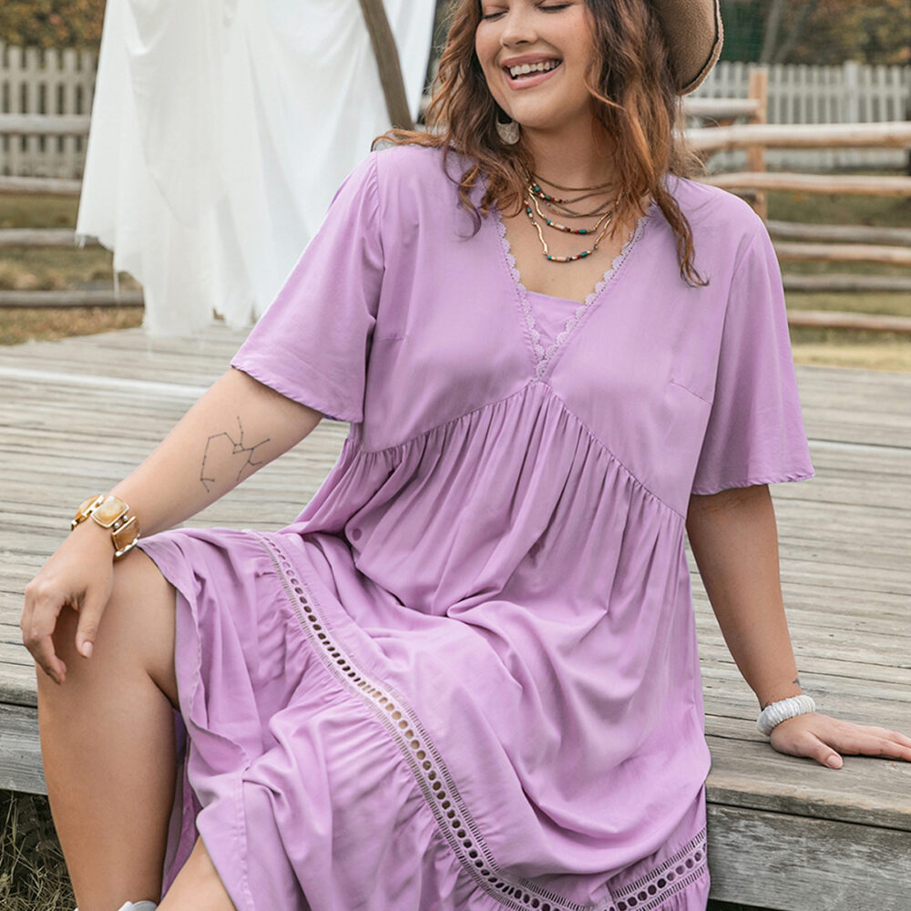 Plus Size Women Clothing Suitable for Multiple Occasions Casual Dress - Image 2