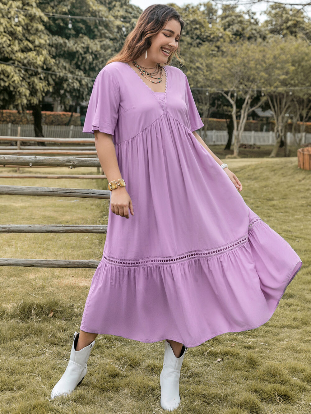 Plus Size Women Clothing Suitable for Multiple Occasions Casual Dress - Image 4