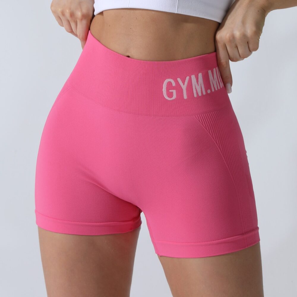 Running Nude Feel Quick Drying Fitness Pants Tight Sports Pants High Waist Hip Lift Yoga Shorts Women Summer Shorts - Image 2